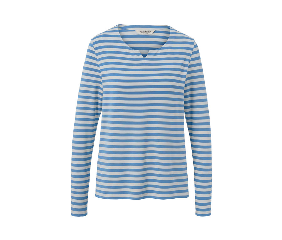 Gestreiftes Langarmshirt.