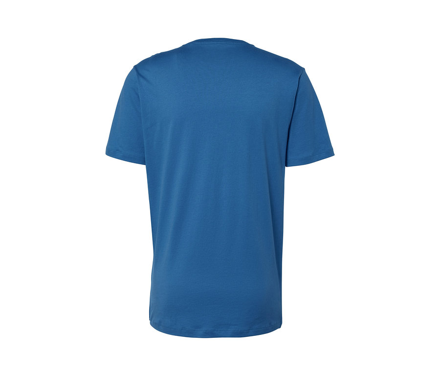 Blaues T-Shirt (2 Stk.) von hinten.