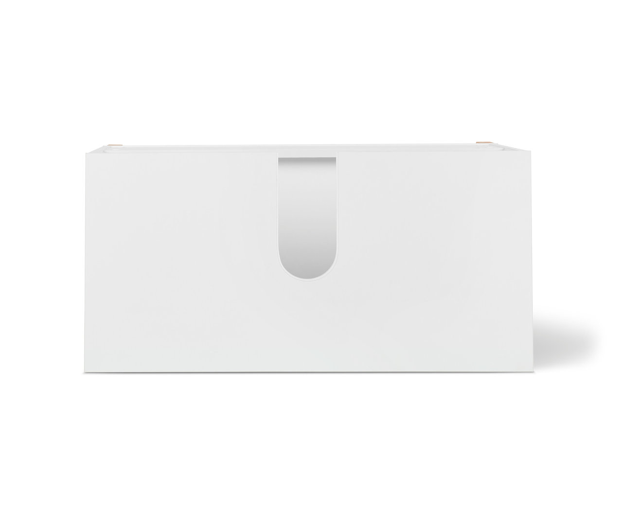 Weißer Waschbeckenunterschrank »Eklund« mit 2 Schiebetüren.