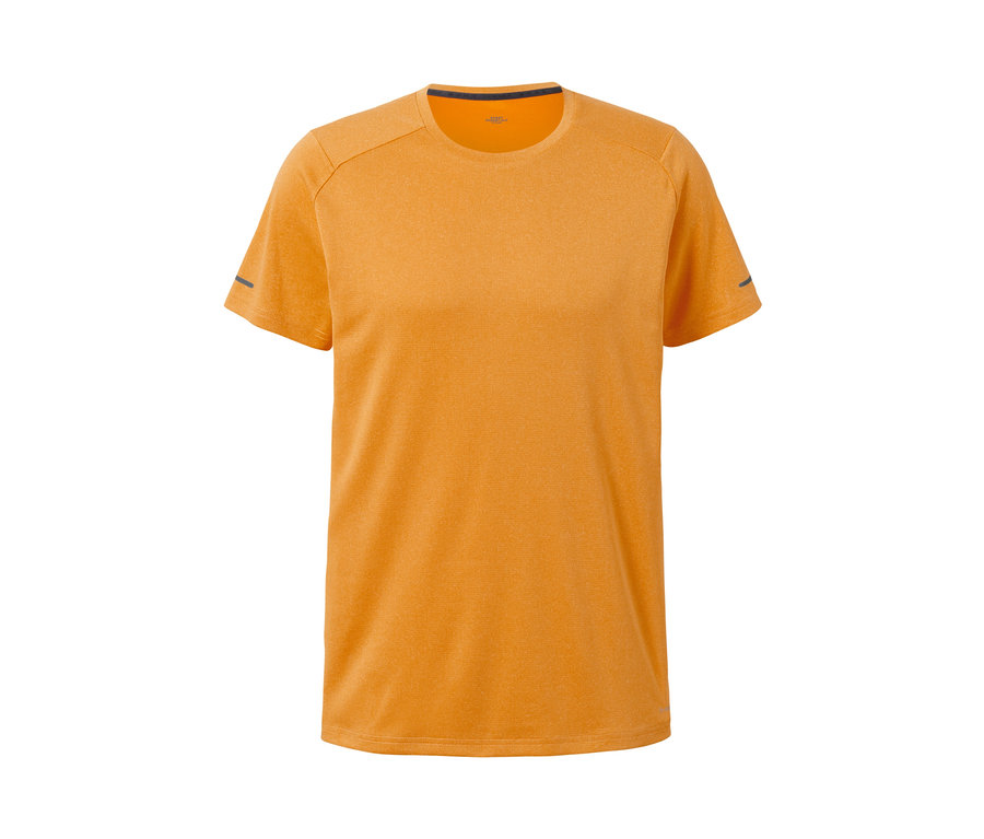 Orange meliertes Funktionsshirt.