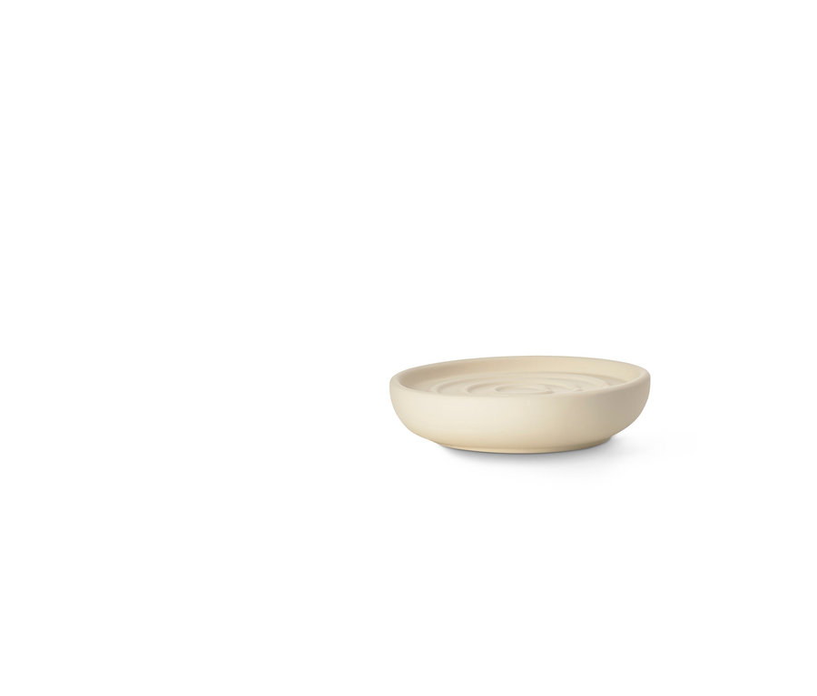 Eine beige Seifenschale auf weißem Hintergrund. ZONE DENMARK-Seifenschale »Nova«, beige