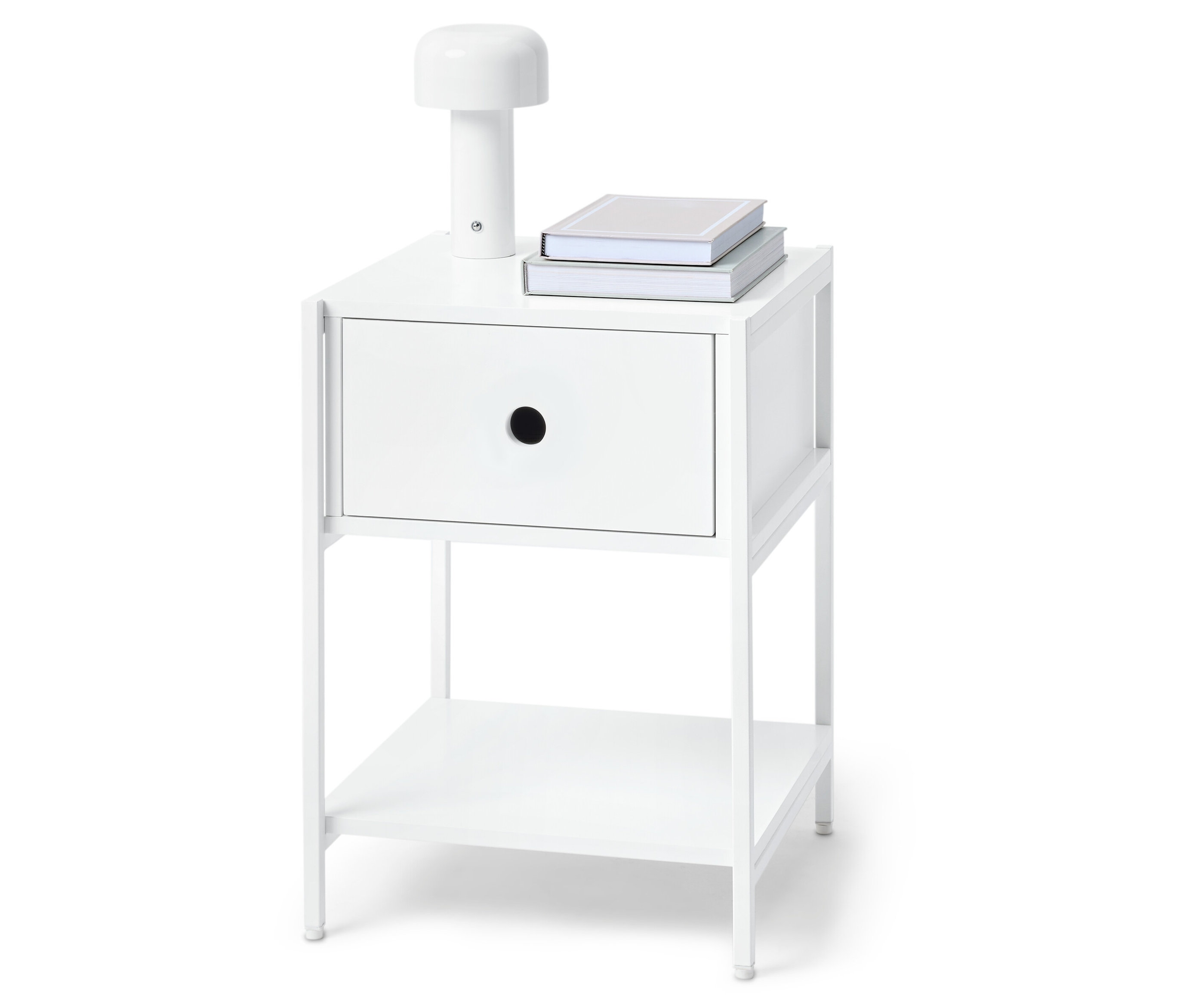Tchibo - Nachttisch »Klaar« mit Schublade - 40x40x56cm - weiß -