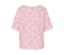 Rosafarbenes bedrucktes Sweatshirt.
