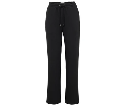 Schwarze Jogginghose mit Kordelzug.