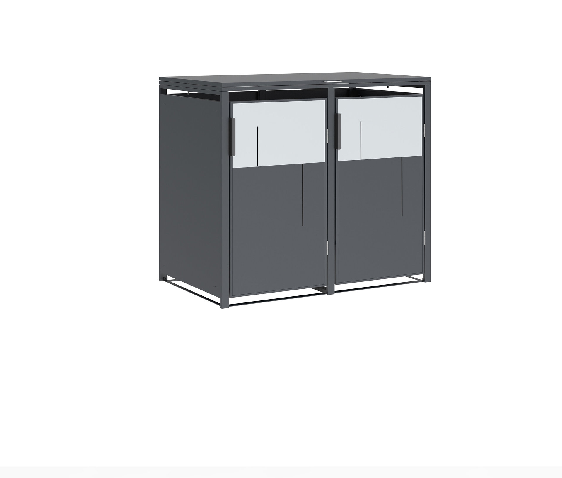 Tchibo - Mülltonnenbox - 132x80x116cm - anthrazit -