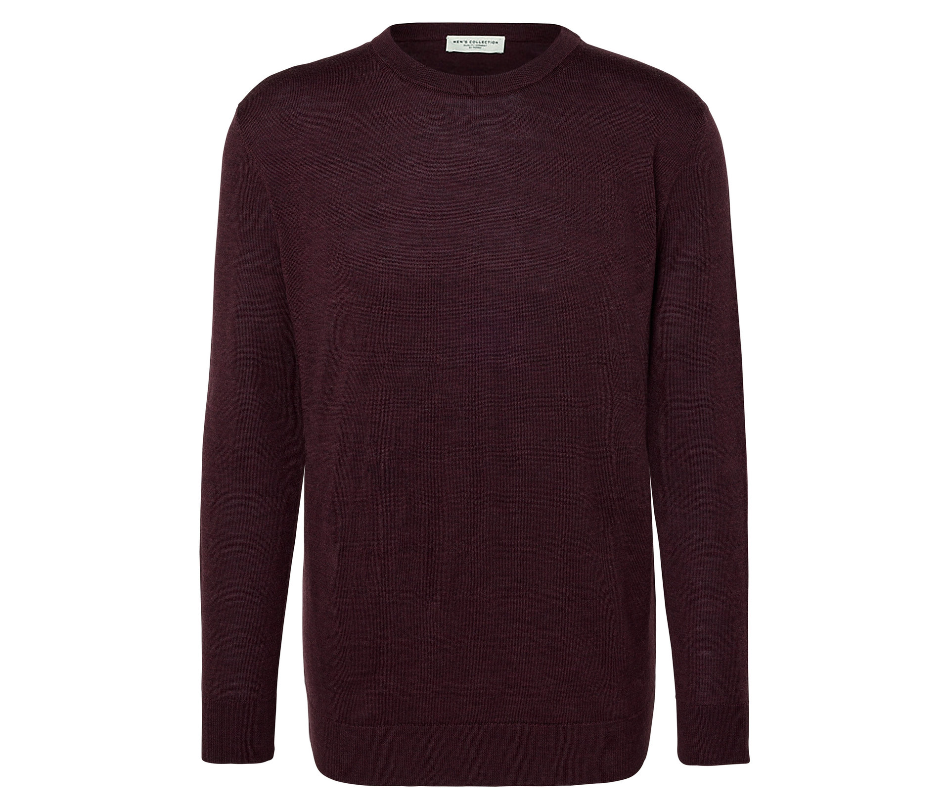 Merino-Pullover - Herren - Gr. XL - dunkelrot - dunkelrot