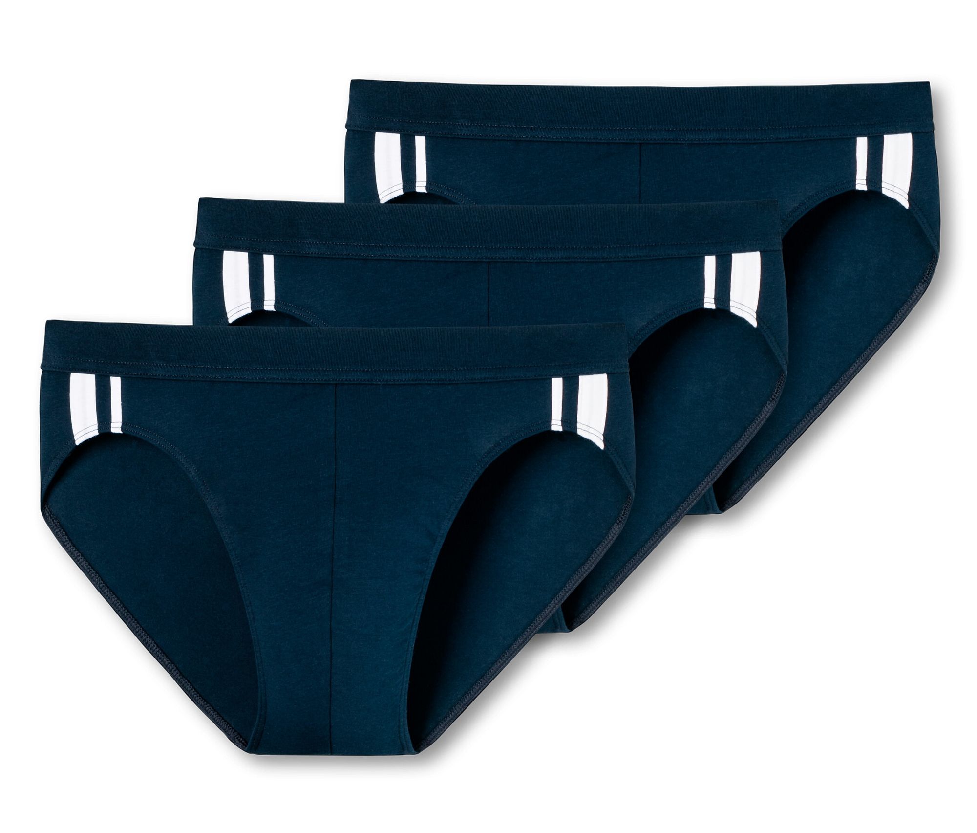 3 Schiesser Slips - Herren - Gr. Xxl/8 - dunkelblau