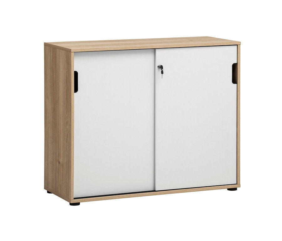 Weißer Aktenschrank »Emmik« aus Weißeiche.