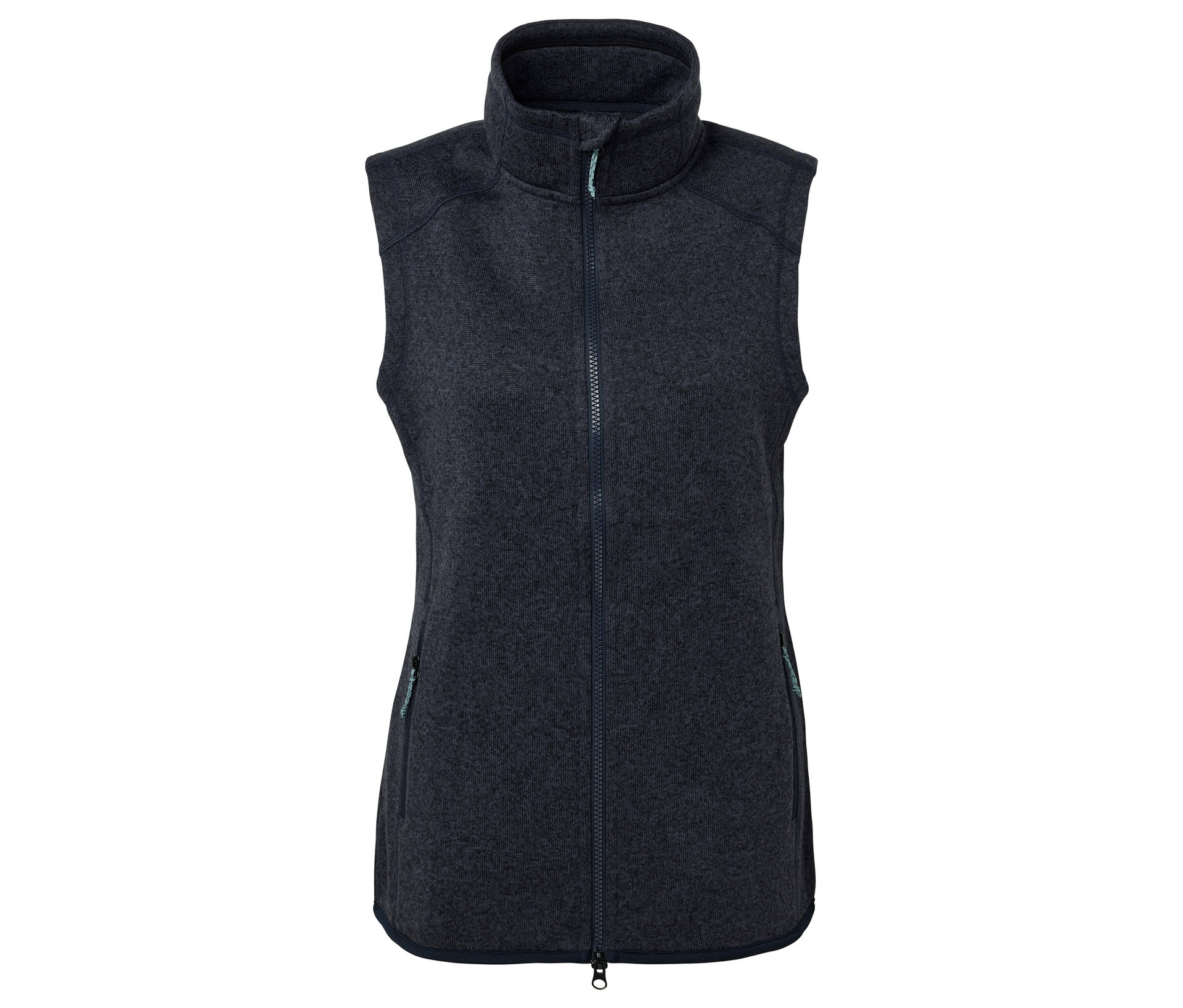 Strickfleece-Weste - Damen - Gr. M - dunkelblau - dunkelblau