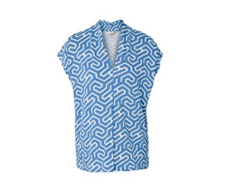 Blauer Alloverprint