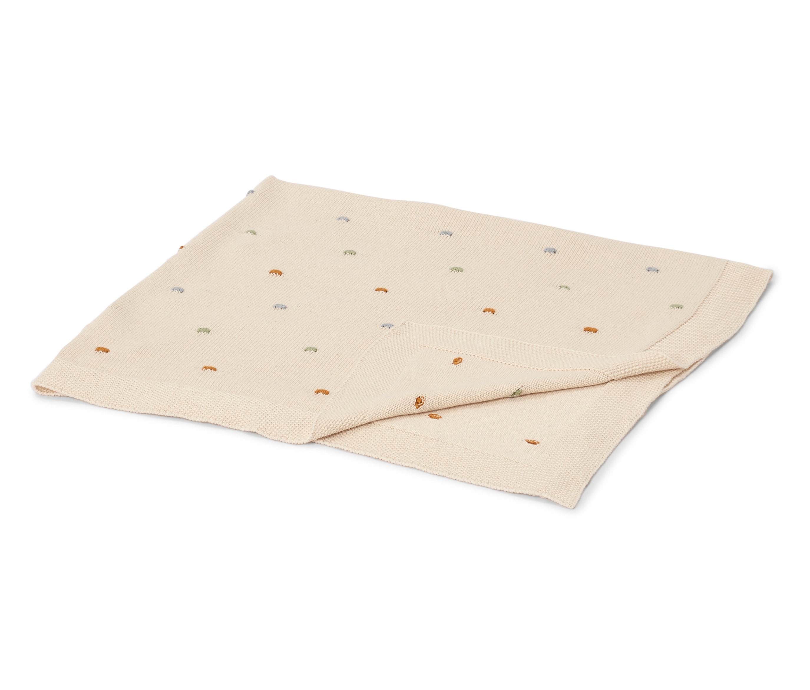 Tchibo - Baby-Strick-Kuscheldecke - weiß - Baumwolle