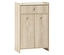 Highboard »Sonderby« mit zwei Türen in Nordic Light Oak. Das Highboard hat eine Schublade und zwei Schranktüren mit Griffen.
