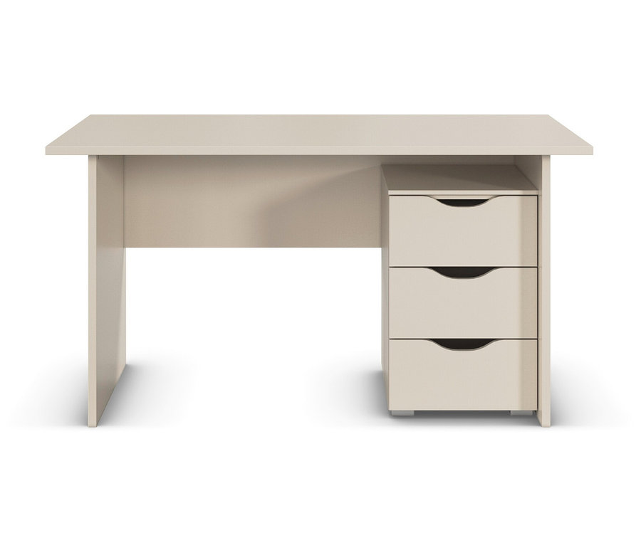 Beiger rauch Schreibtisch »Frieda« mit drei Schubladen.