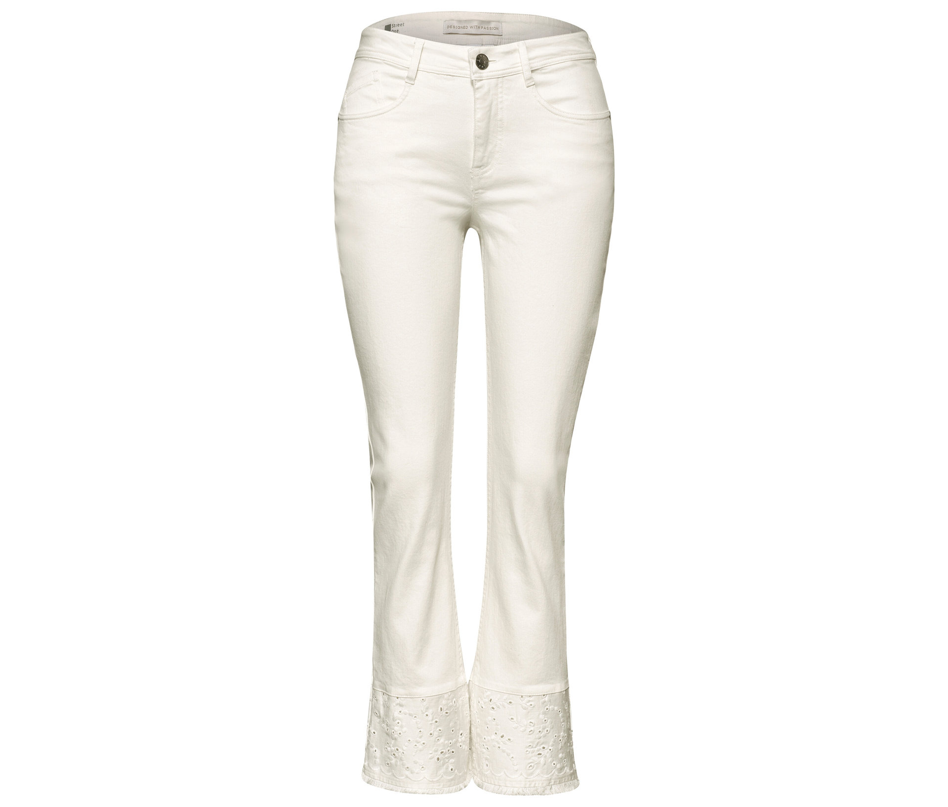 Jeans - Damen - Gr. 34 - beige - beige