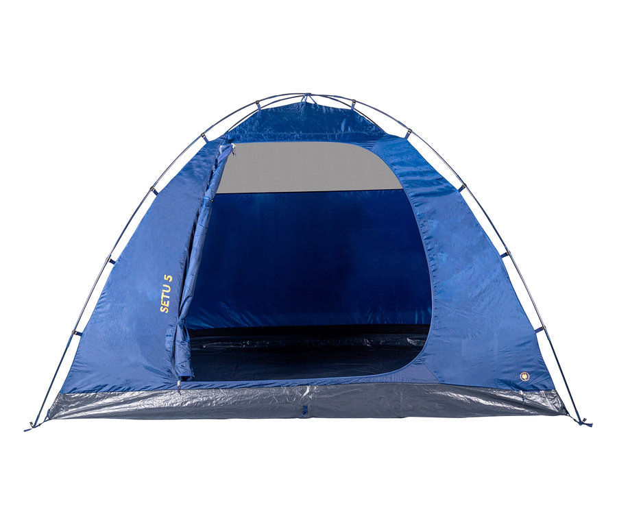 Blaues Tambu »SETU 5« 5-Personen-Kuppelzelt.
