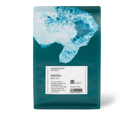 Verpackung Hoppenworth & Ploch - Sertao Espresso - 1 kg ganze Bohne.