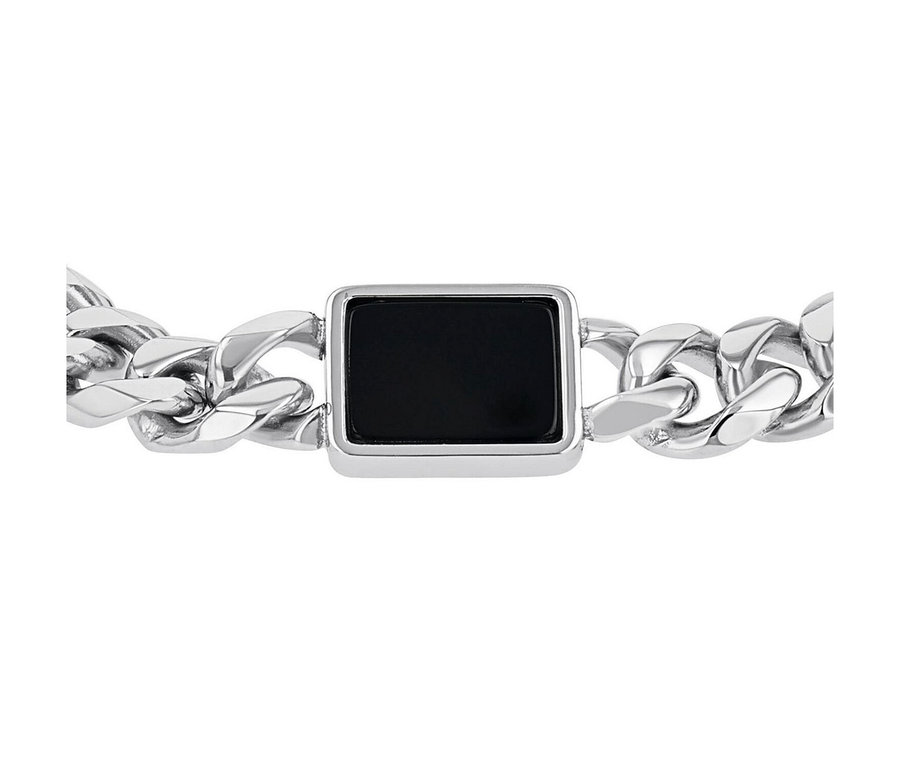 Nahaufnahme von Amor Unisex-Armschmuck mit Anhänger.