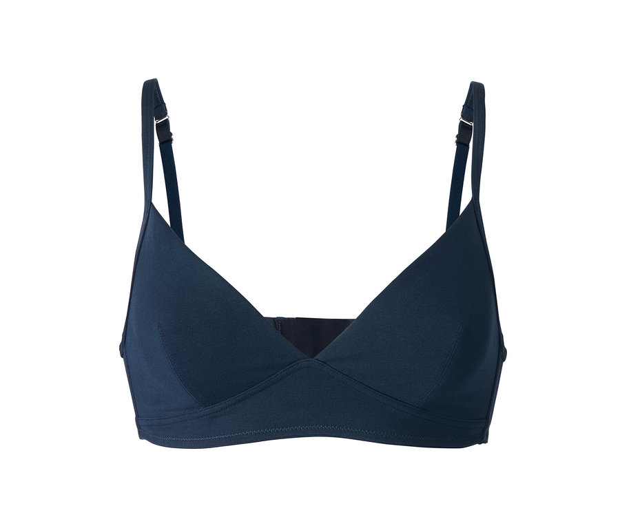 Marineblauer 2 Komfort-Soft-BH aus dem Set.