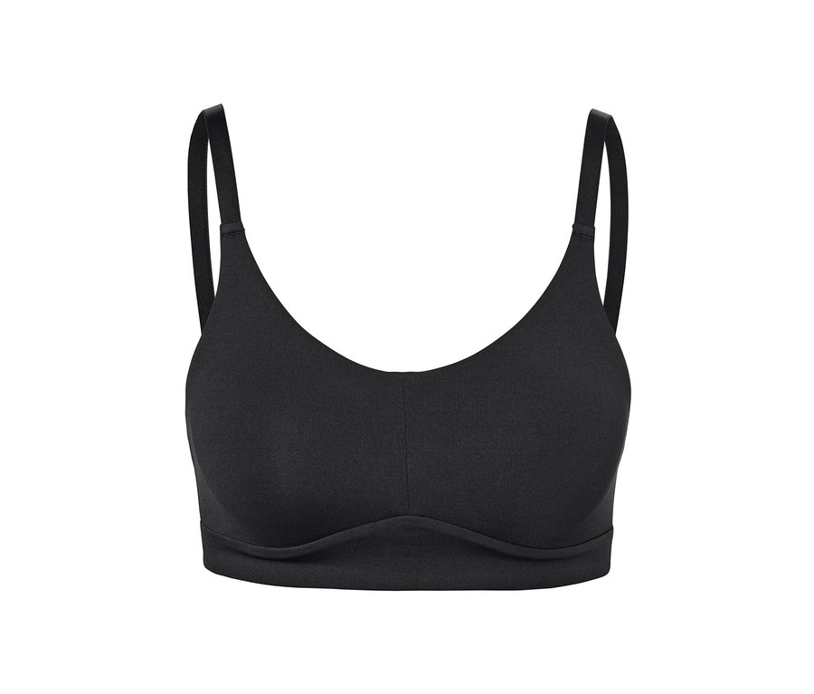 Anthrazitfarbenes Sport-Bustier.