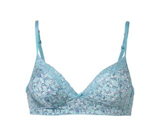 Türkis mit floralem Alloverprint