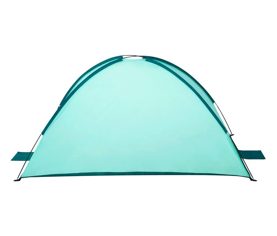 Ein türkisfarbenes Bestway® Pavillo Strandmuschel »Beach Ground 2« vor einem weißen Hintergrund.