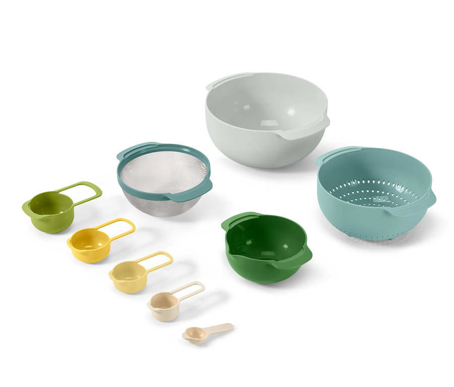 Joseph Joseph »Editions Nest™ 9 Plus« Rührschüssel-Set in verschiedenen Farben.