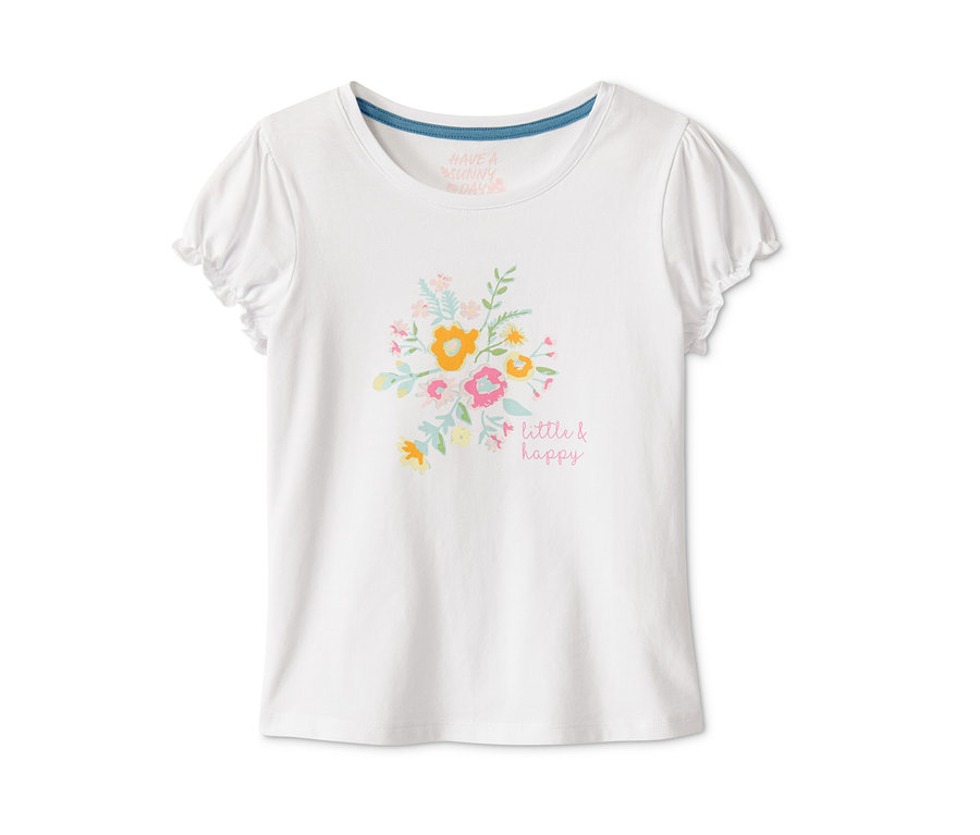 Weißer Shorty-Pyjama mit Blumenmuster.