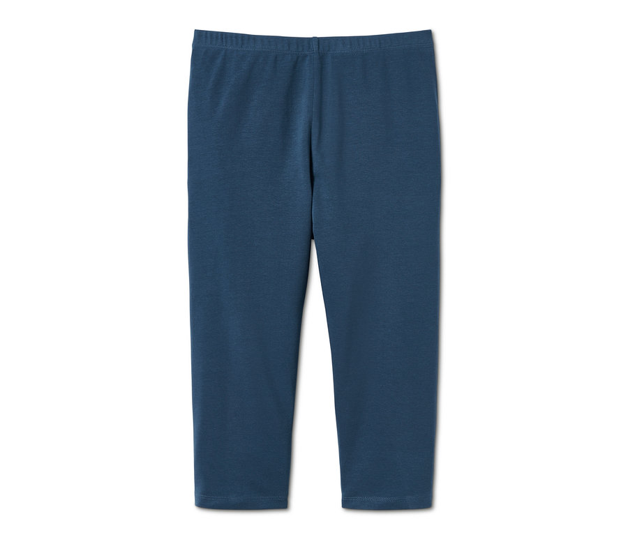 Dunkelblaue 3/4 Leggings aus Bio-Baumwolle.