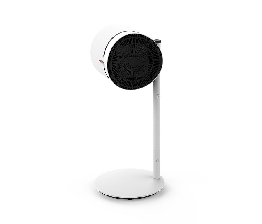 Weißer Boneco Air-Shower-Ventilator und Luftreiniger »Clean & Cool F220CC« auf weißem Hintergrund.