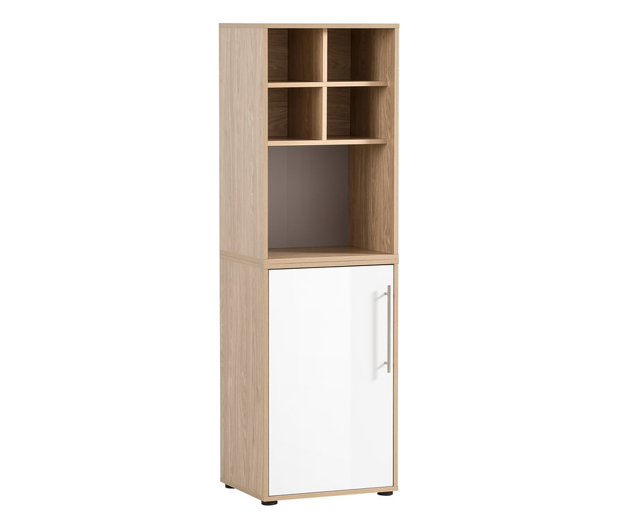 Schmaler Aktenschrank »Antero« mit Regal »Antero« und Regalkreuz »Antero«.