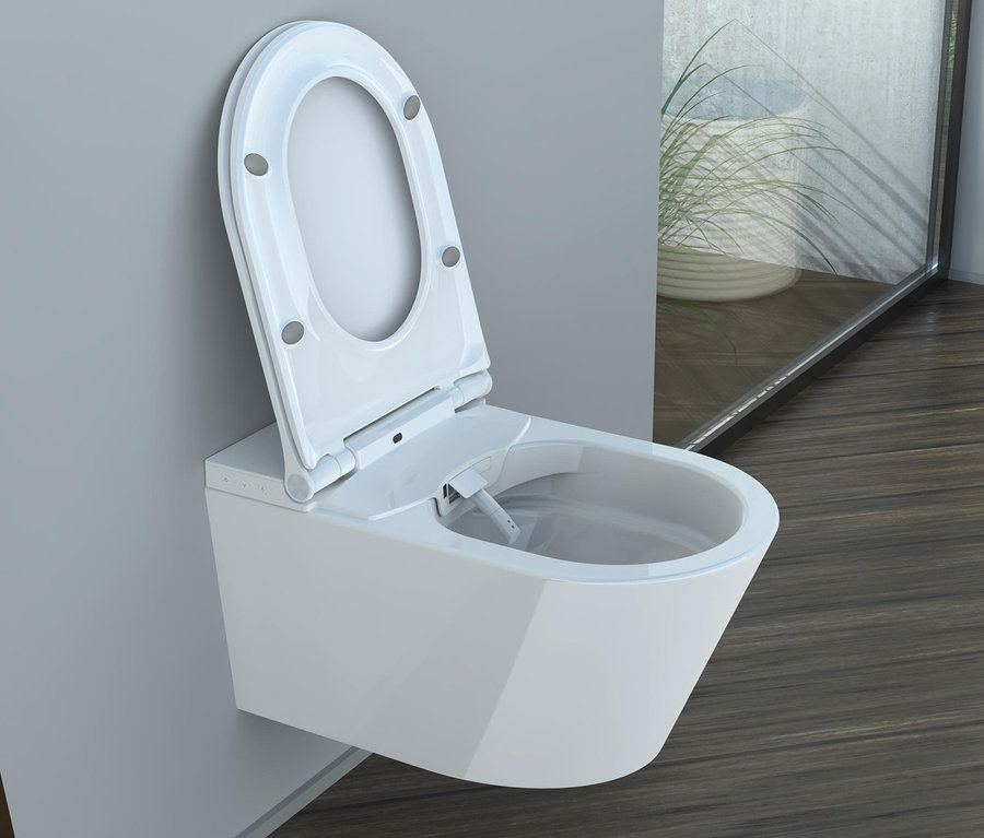 SCHÜTTE Dusch-WC »Cesari« Toilette mit geöffnetem Deckel.