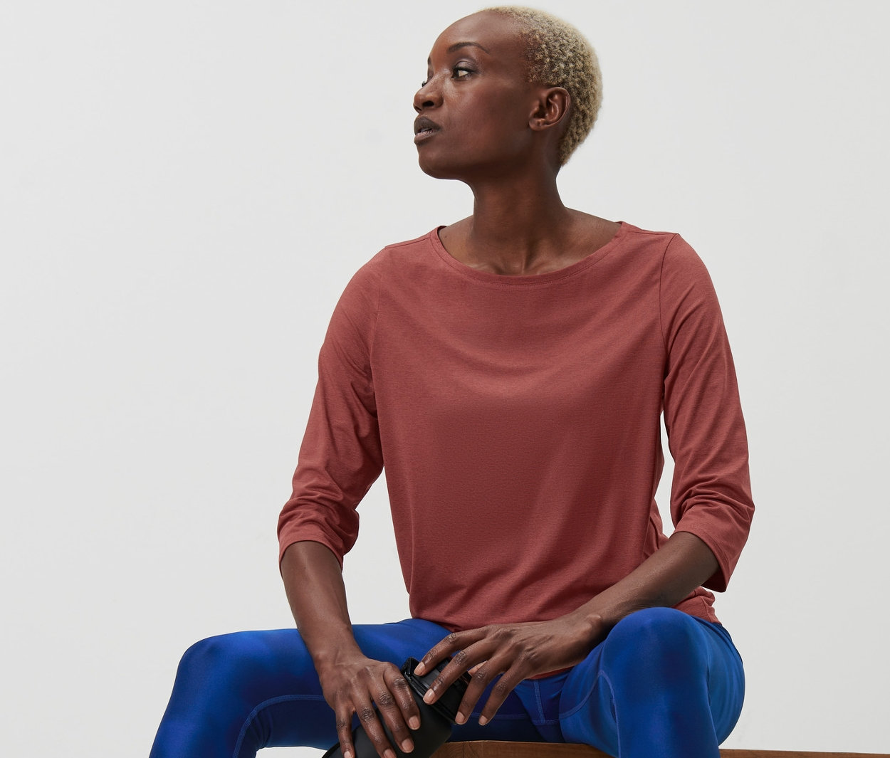 Thumbnail - Tchibo - Funktionsshirt mit 3/4-Arm - Damen - Gr. L - terrakotta