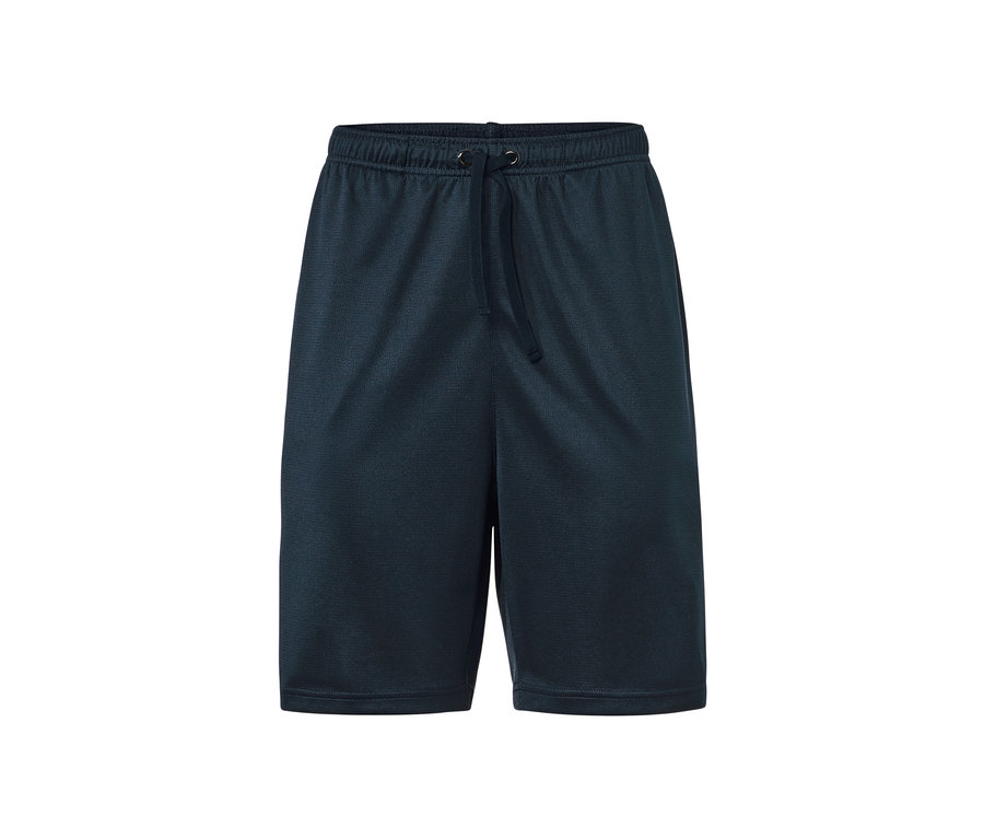 Eine dunkelblaue Sportshorts.