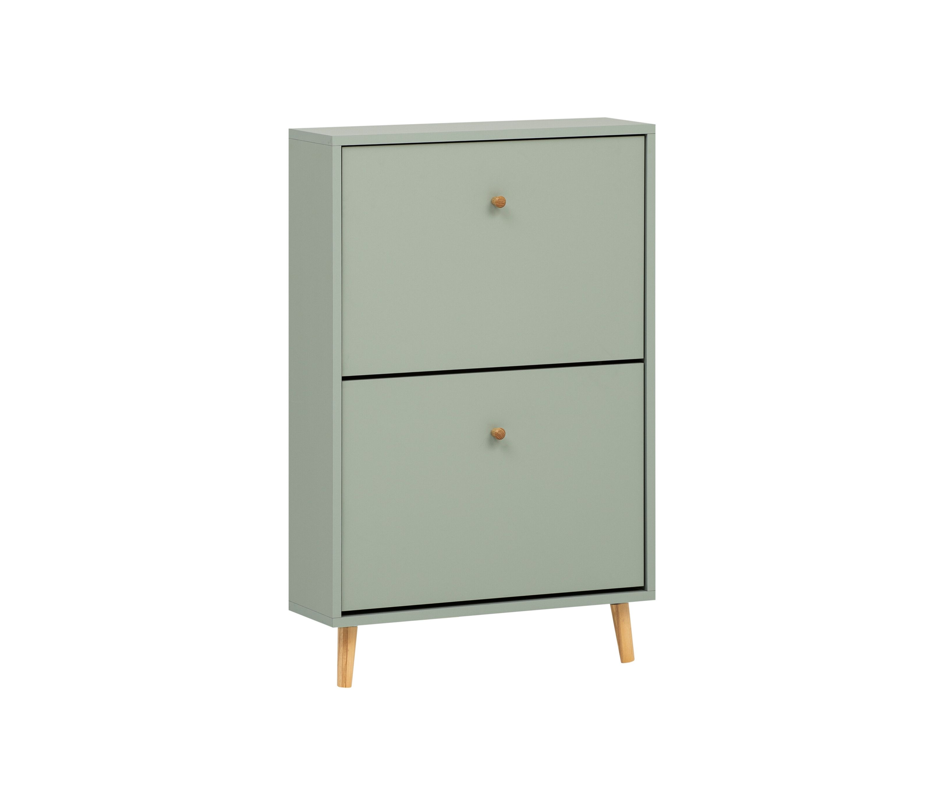 Tchibo - Schuhschrank »Bjarne« - 59,8x19x92,2cm - braun - Holz / Eichenholz / Metall