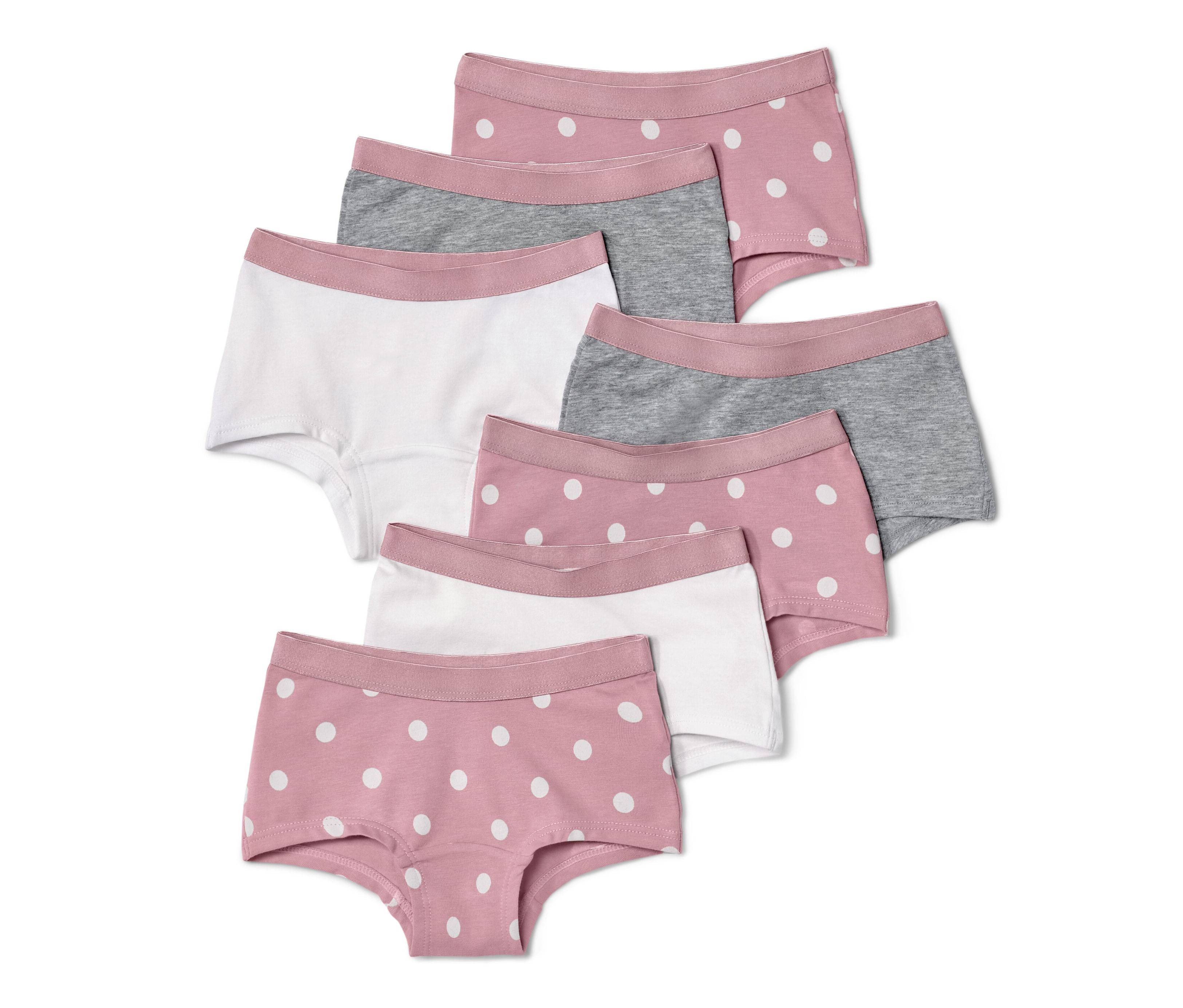 Tchibo - 7 Mädchen-Pantys - Mädchen - Gr. 122/128 - weiß