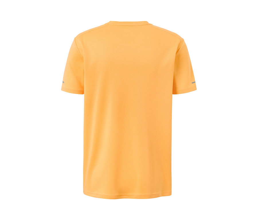 Pfirsichfarbenes Funktionsshirt von hinten.