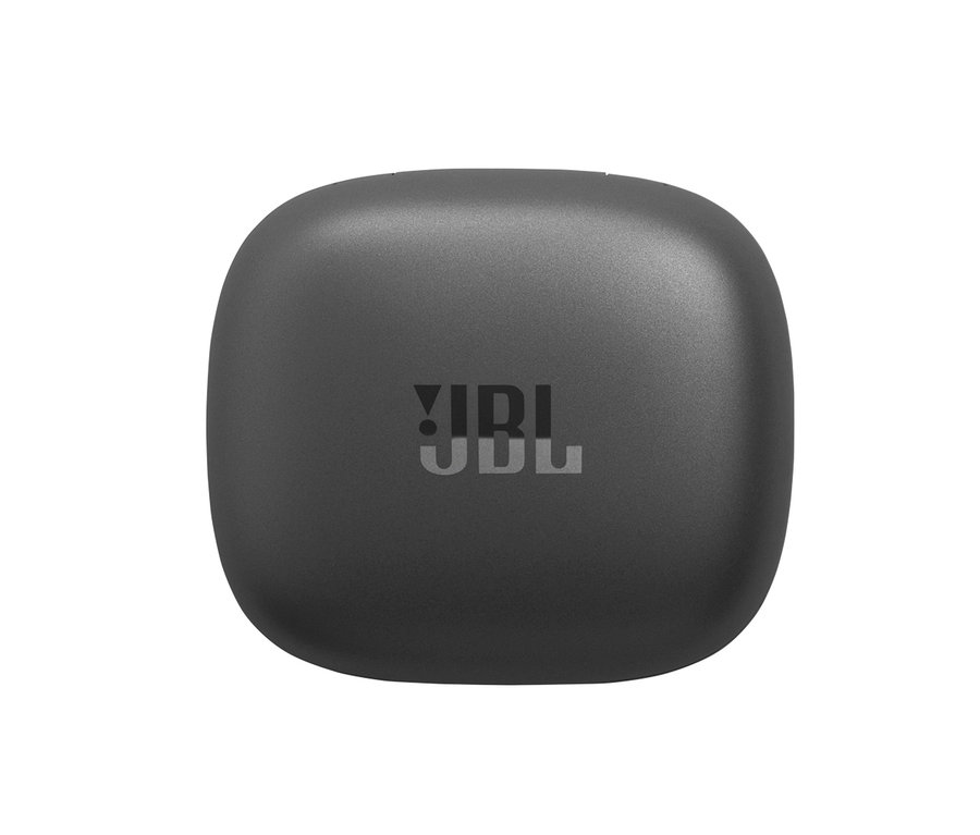 Graues JBL In-Ear Kopfhörer »LIVE PRO 2 TWS« Etui von vorne.