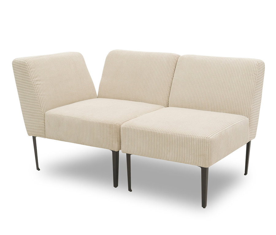 Beiges DOMO collection Eckelement »Karlsborg«.