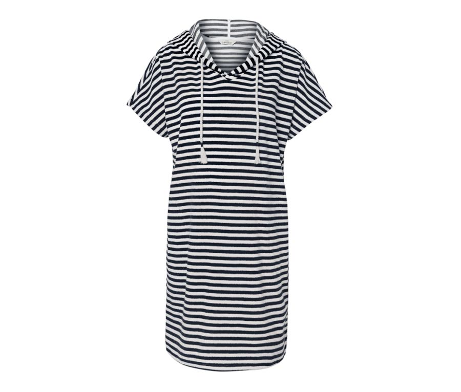 Frottee-Strandkleid, gestreift