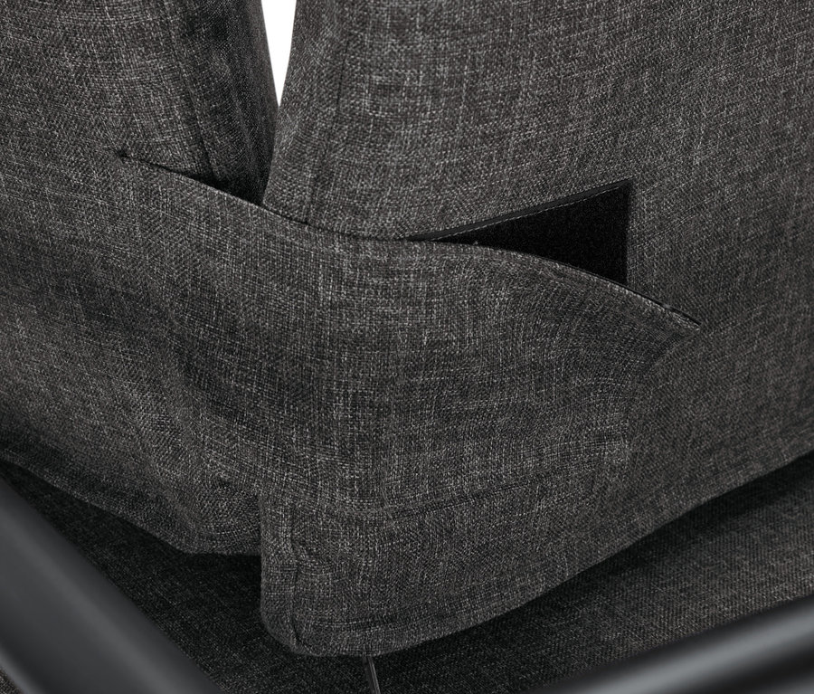 Detail einer Lounge-Ecke »Elin« mit Premium-Komfort-Kissen.