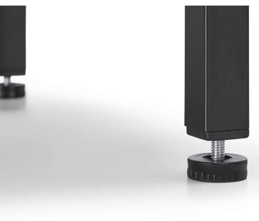 Detailaufnahme eines »Elin« Pflanzkastenbeins mit verstellbarer Höhe.