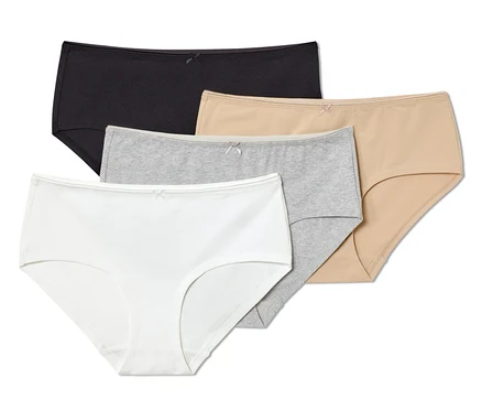 Vier Pantys in verschiedenen Farben.