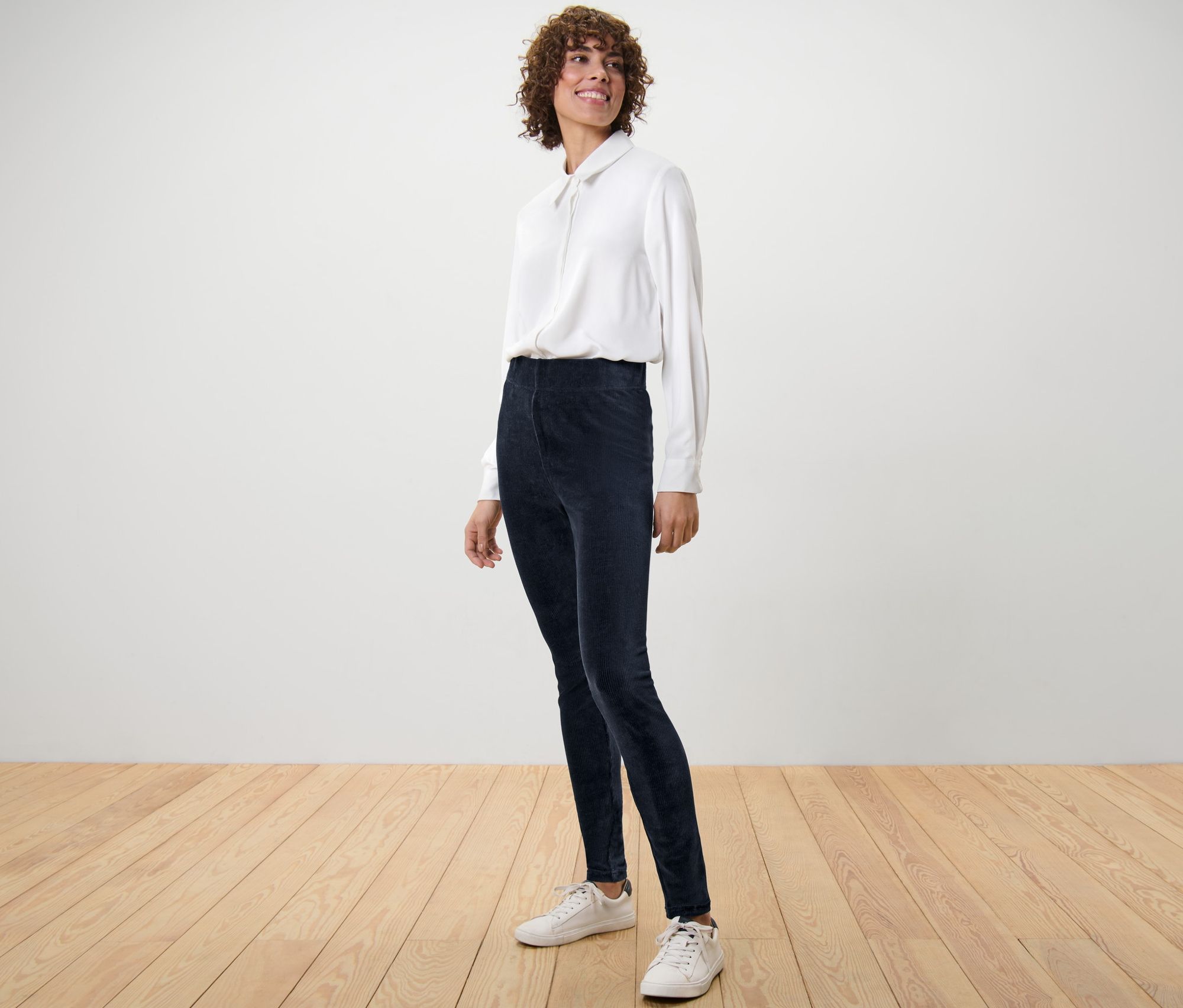 Thumbnail - Tchibo - Cord-Leggings - Damen - Gr. L - dunkelblau