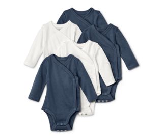 3x mittelblau, 2x weiß