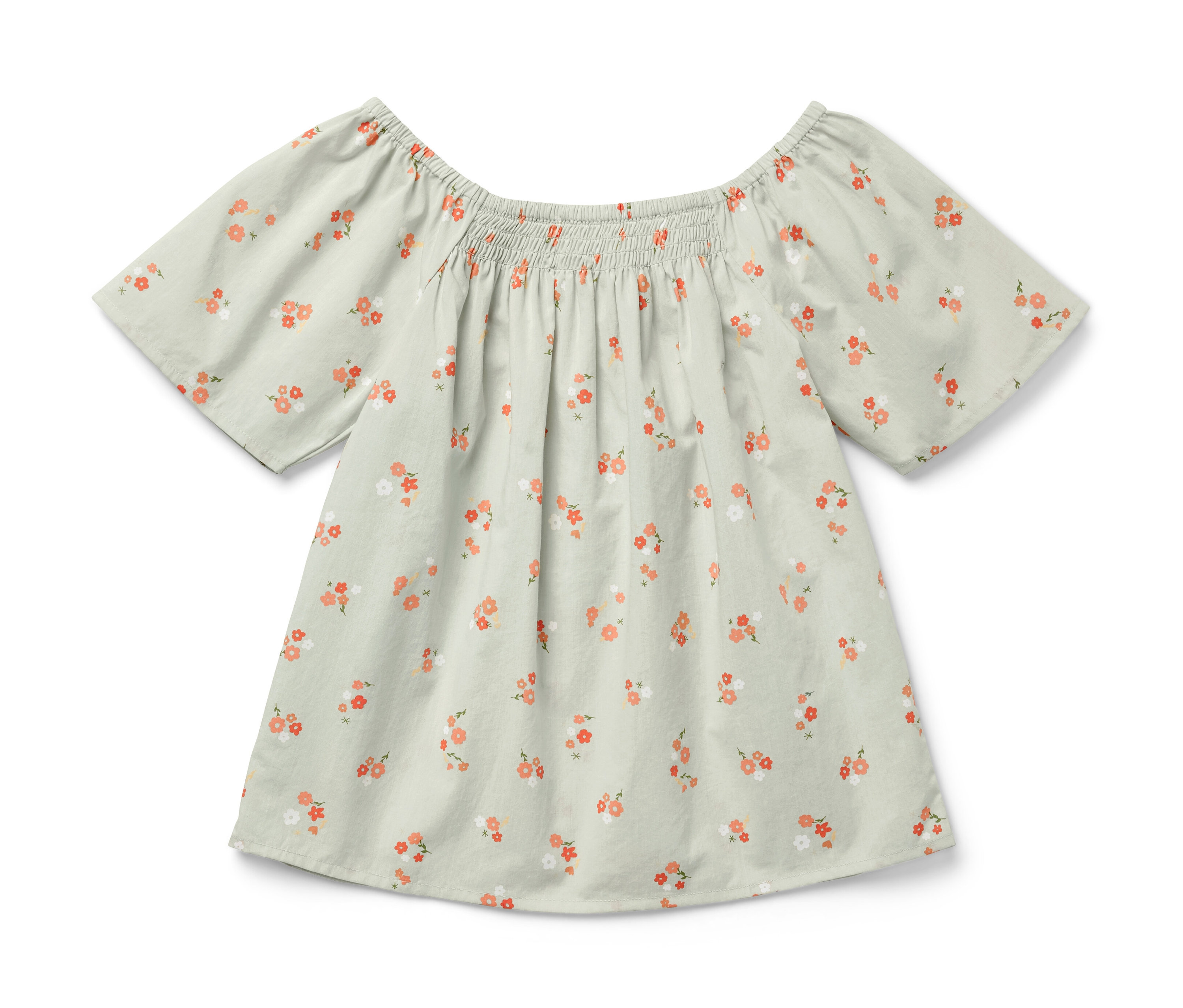 Tchibo - Kinder-Bluse - Mädchen - Gr. 146/152 - creme/geblümt
