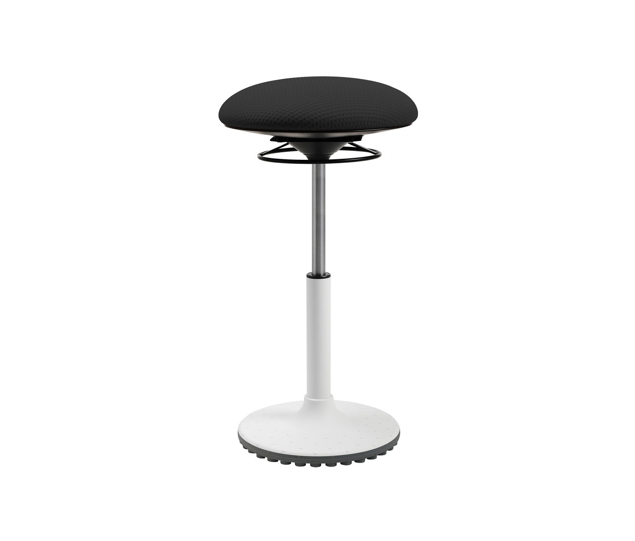 Schwarzer Topstar Hocker »BBT-Coach« vor weißem Hintergrund.