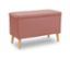 DOMO Hocker mit Staufach, altrosa - Altrosa