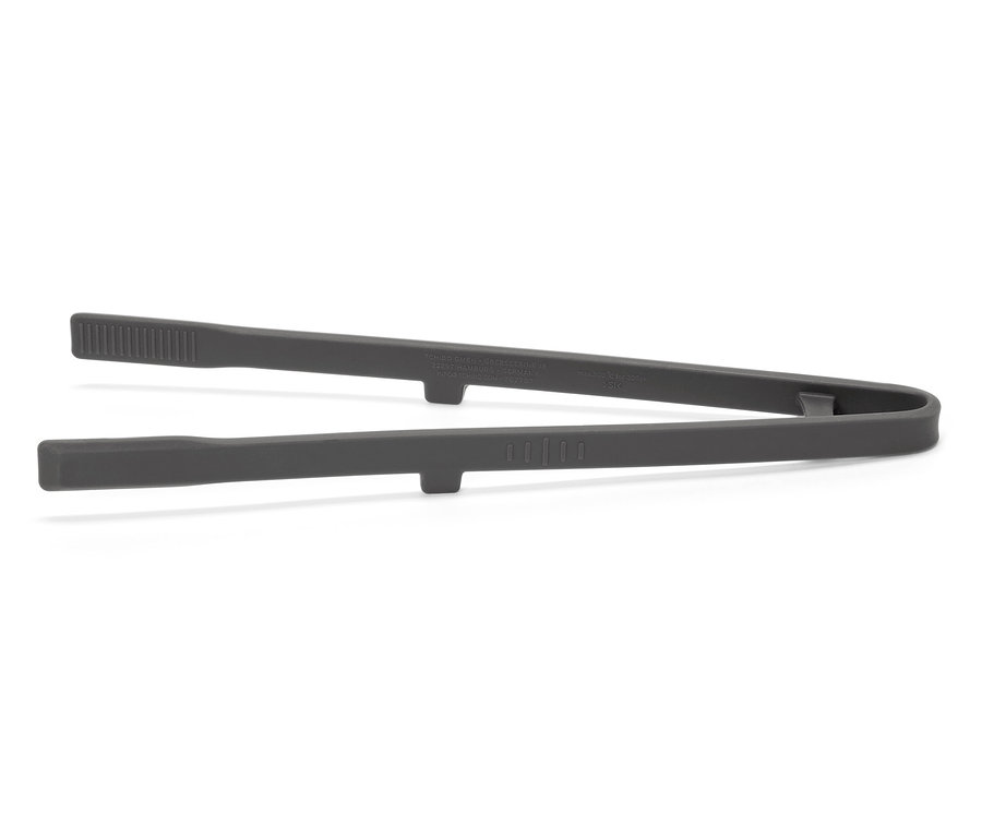 Eine graue Zange auf einem weißen Hintergrund.