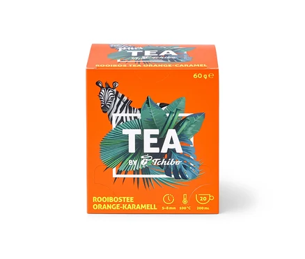 TEA by Tchibo Rooibos Orange-Karamell - 8x 20 Teebeutel Packung.