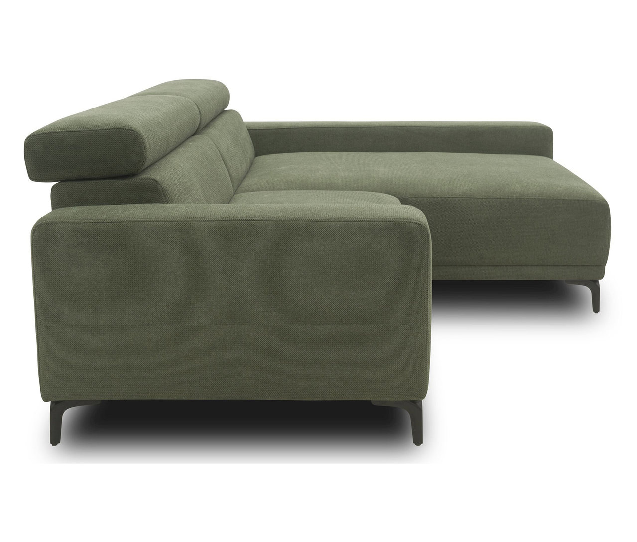 DOMO collection Sofa, grün rechts.